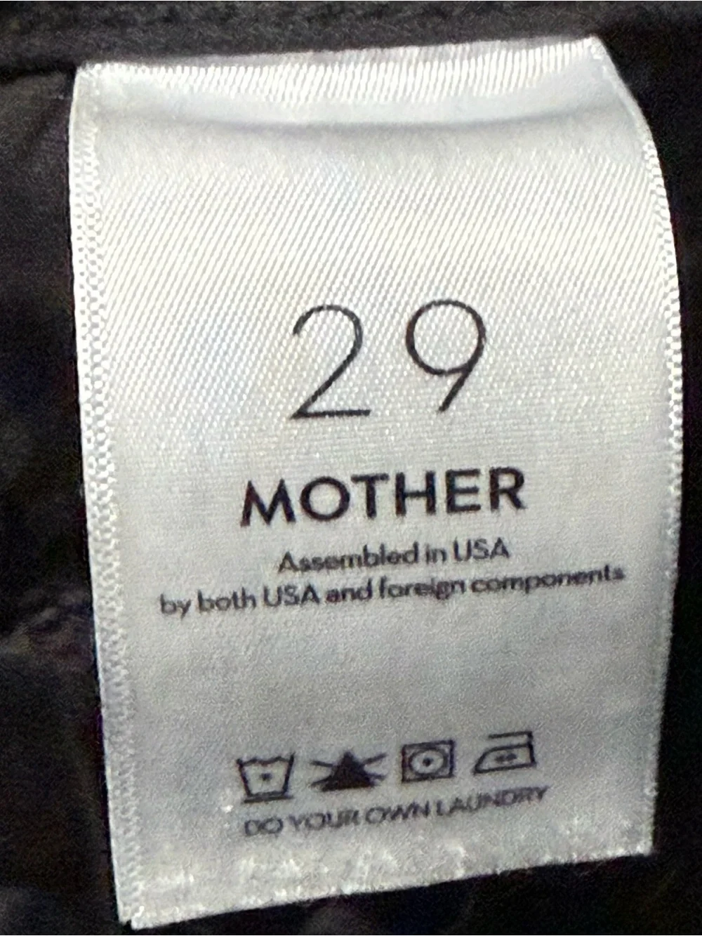 Mother The Insider Crop Step Fray Jeans Women's 29 High Rise in Not Guilty Wash